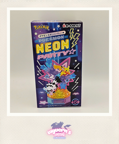 Pokémon Neon Party toy packaging with colorful design on a white background
