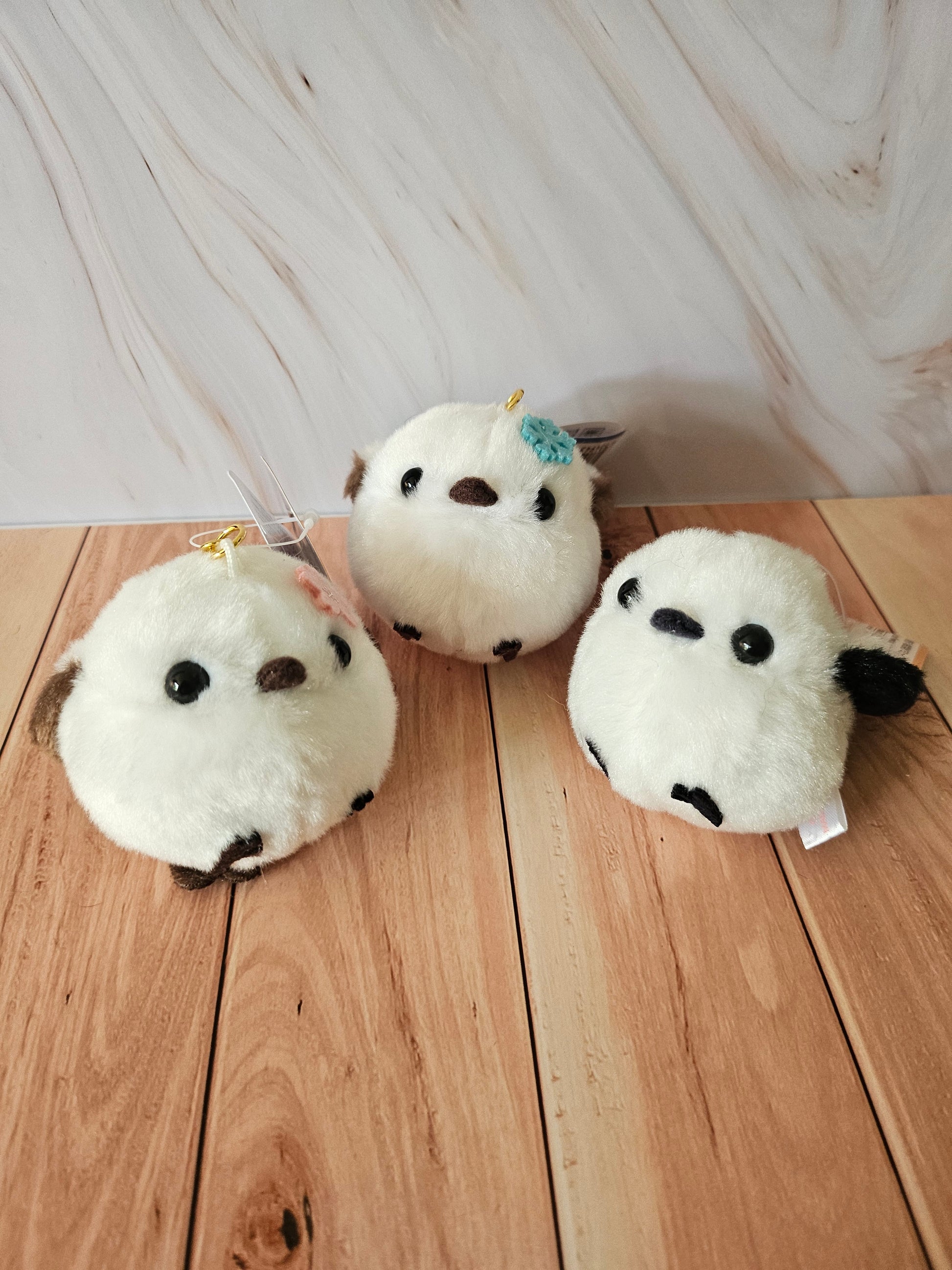 Fuku-Fuku Shima Enaga - Snow Fairy Plush Keychain