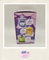 Box with cartoon characters on a white background