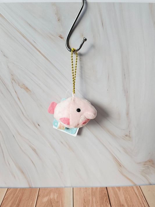 Puchimaru - Blobfish - Bean-filled Plush Keychain