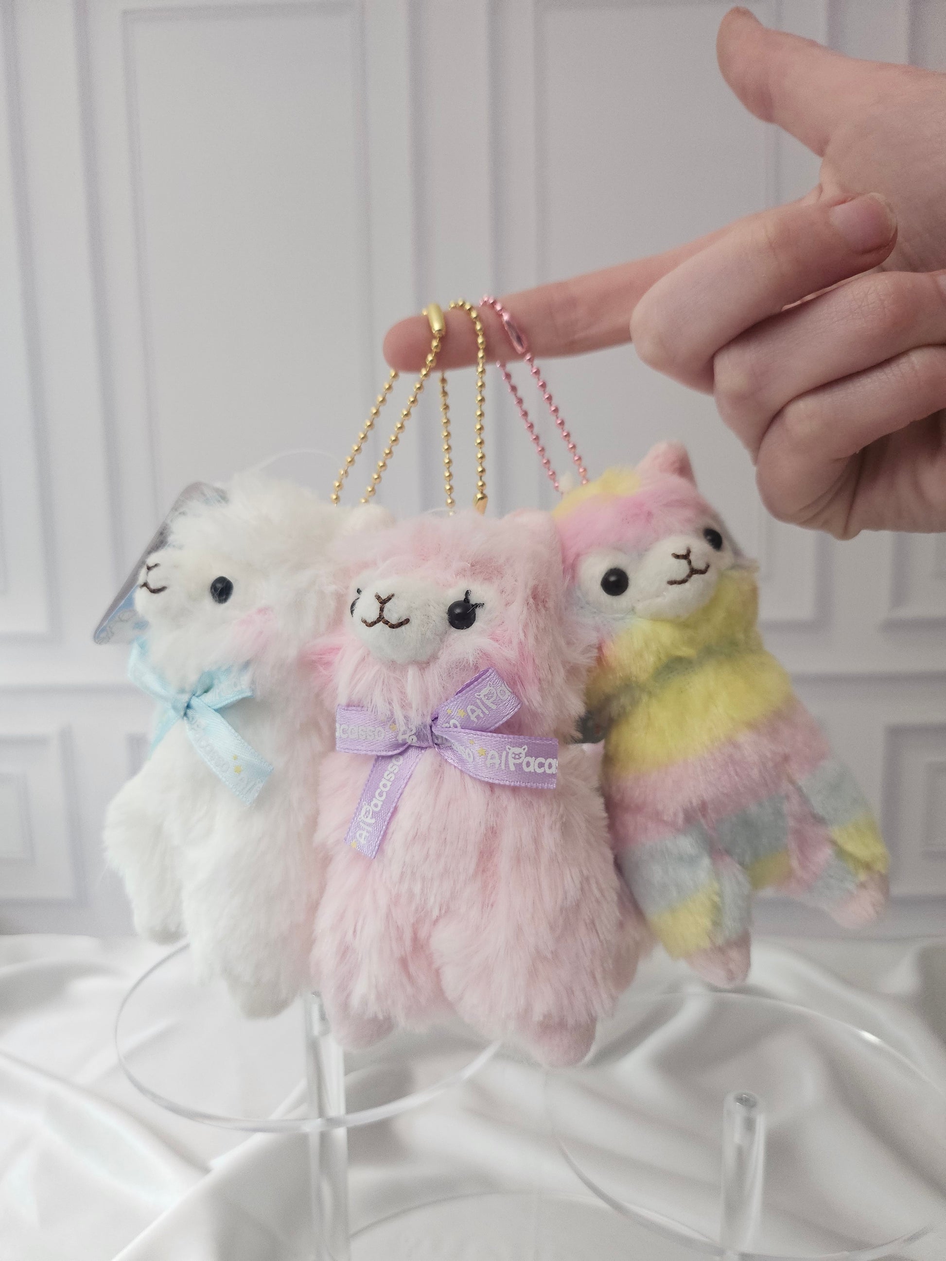 Alpacasso - Ribbon Collection - Adorable Alpaca Plush Keychain