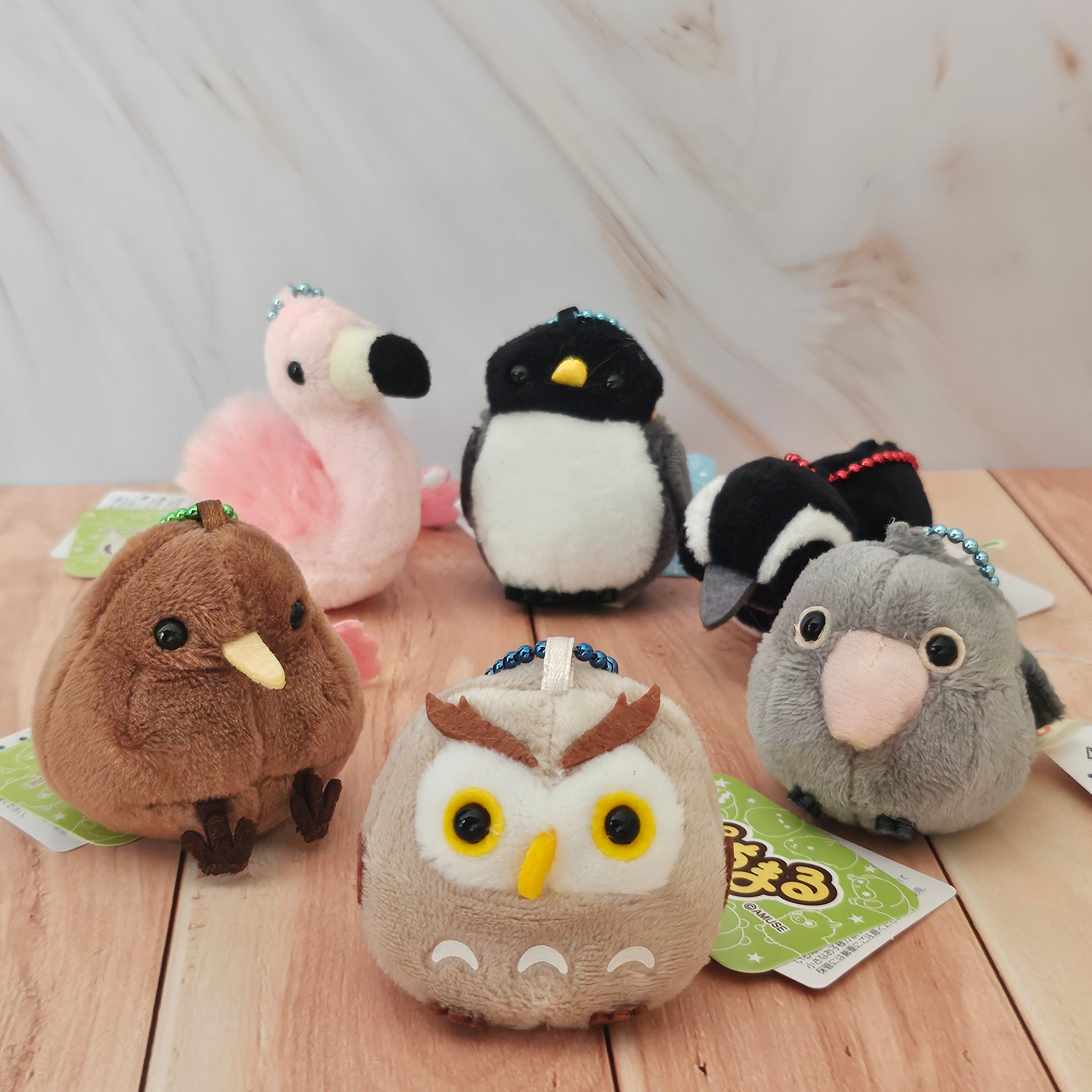 Birds - Puchimaru - Mini Animal Bean-filled Plush Keychain