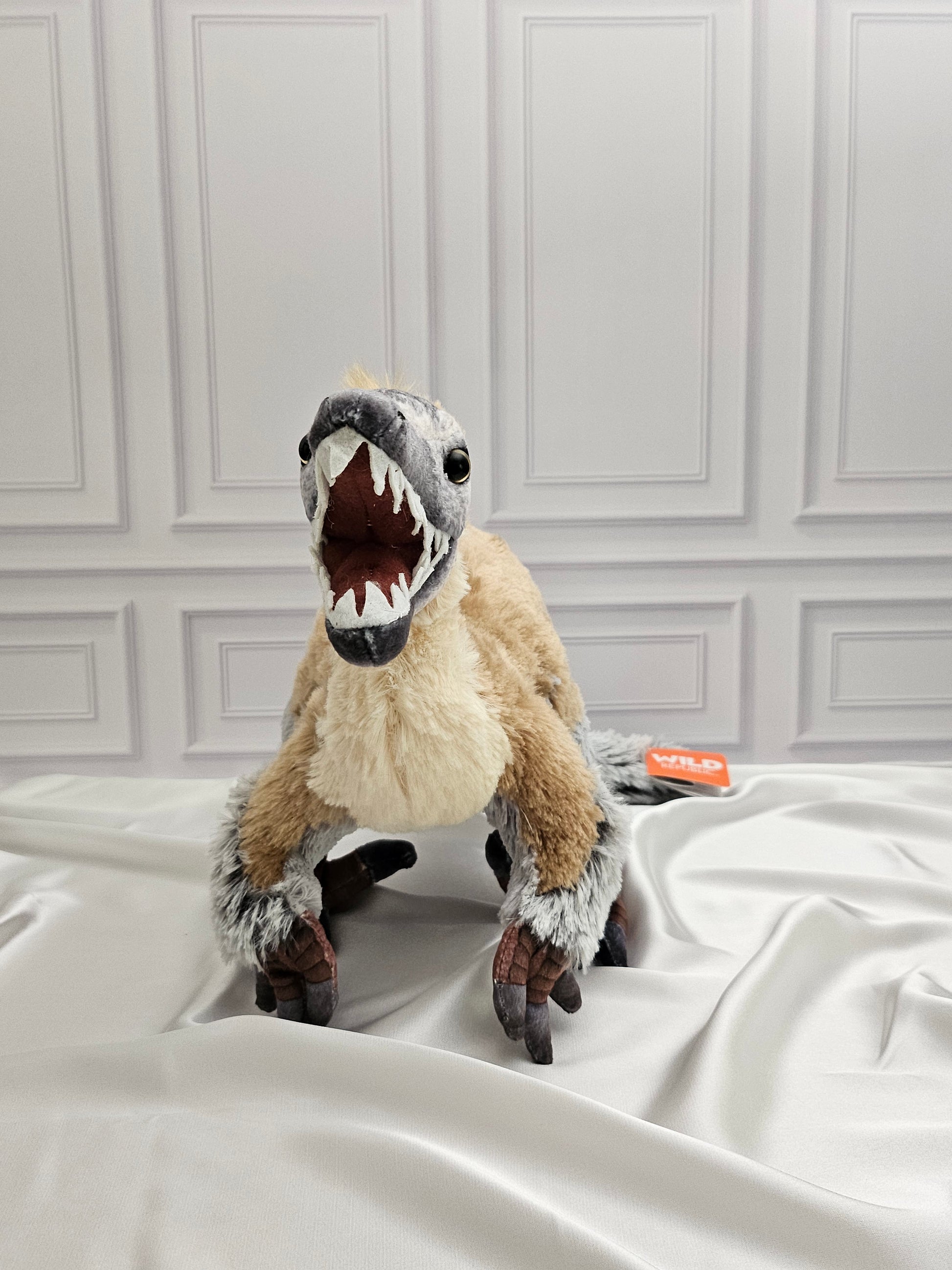 Velociraptor Stuffed Animal - 15 in - Artist-Dino Collection