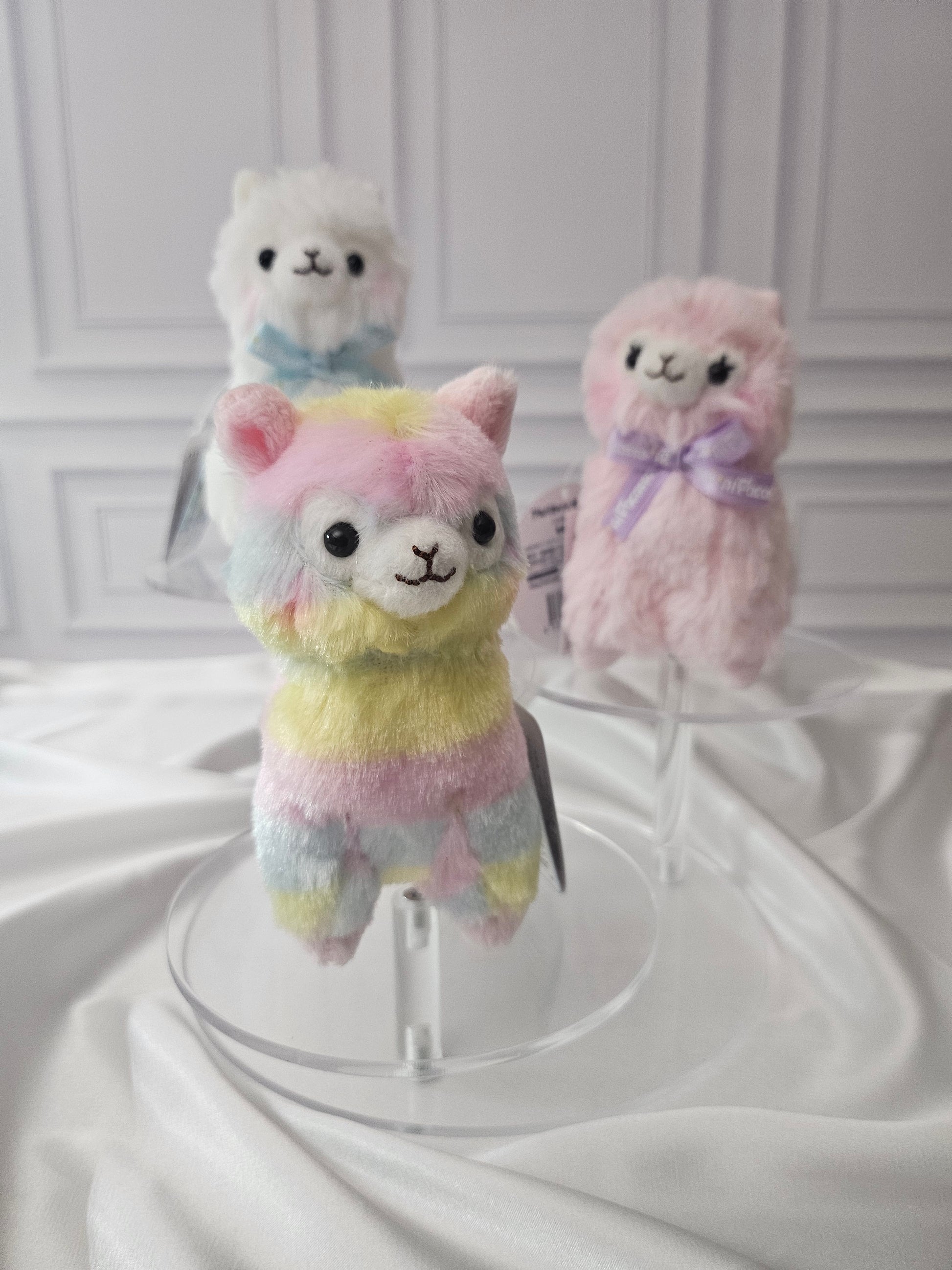 Alpacasso - Ribbon Collection - Adorable Alpaca Plush Keychain