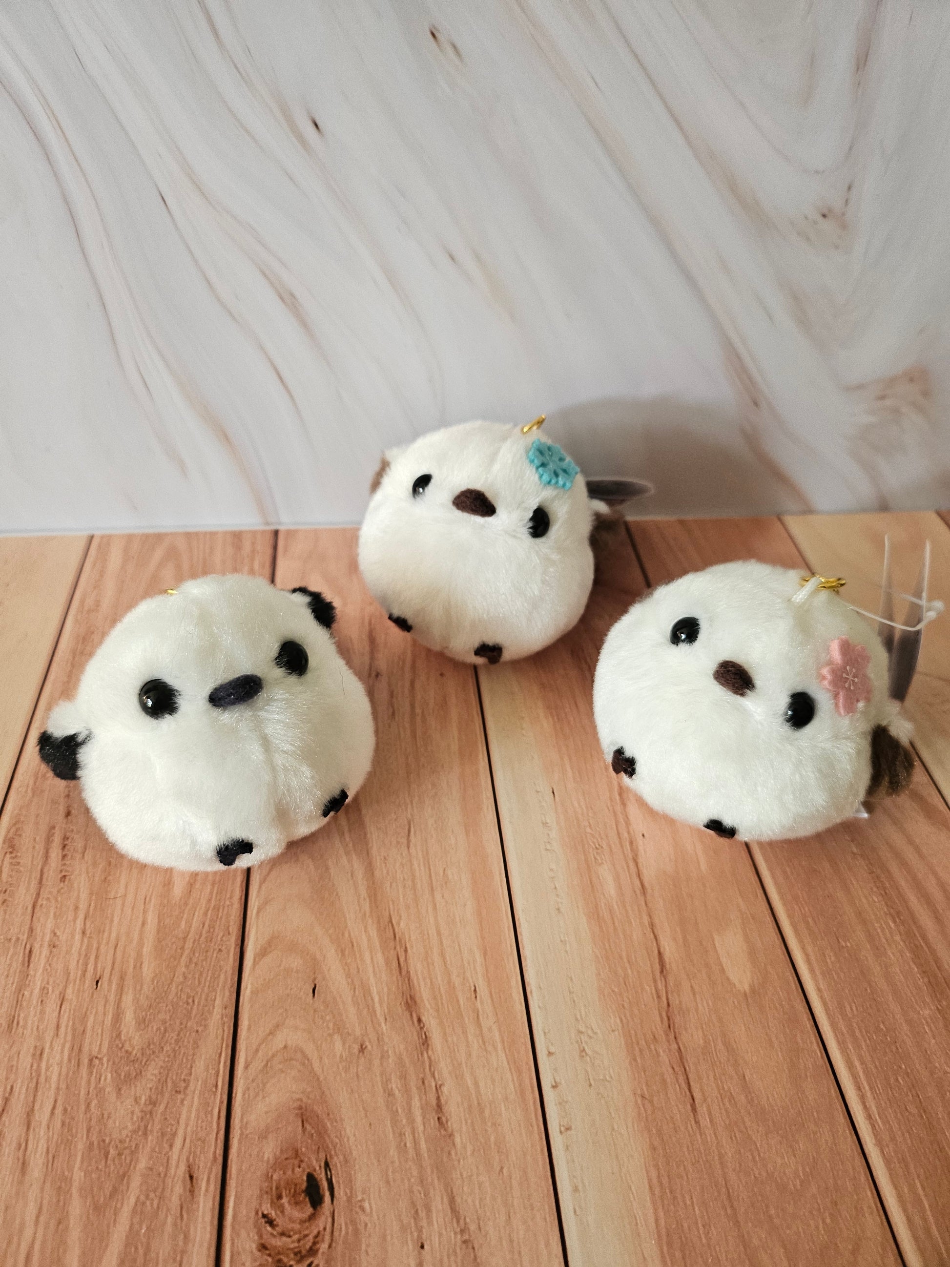 Fuku-Fuku Shima Enaga - Snow Fairy Plush Keychain