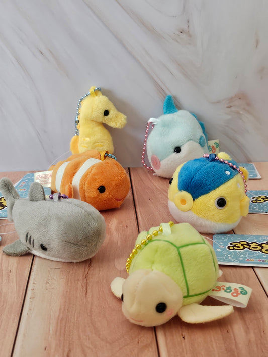 Sea Life - Puchimaru - Bean-filled Plush Keychain