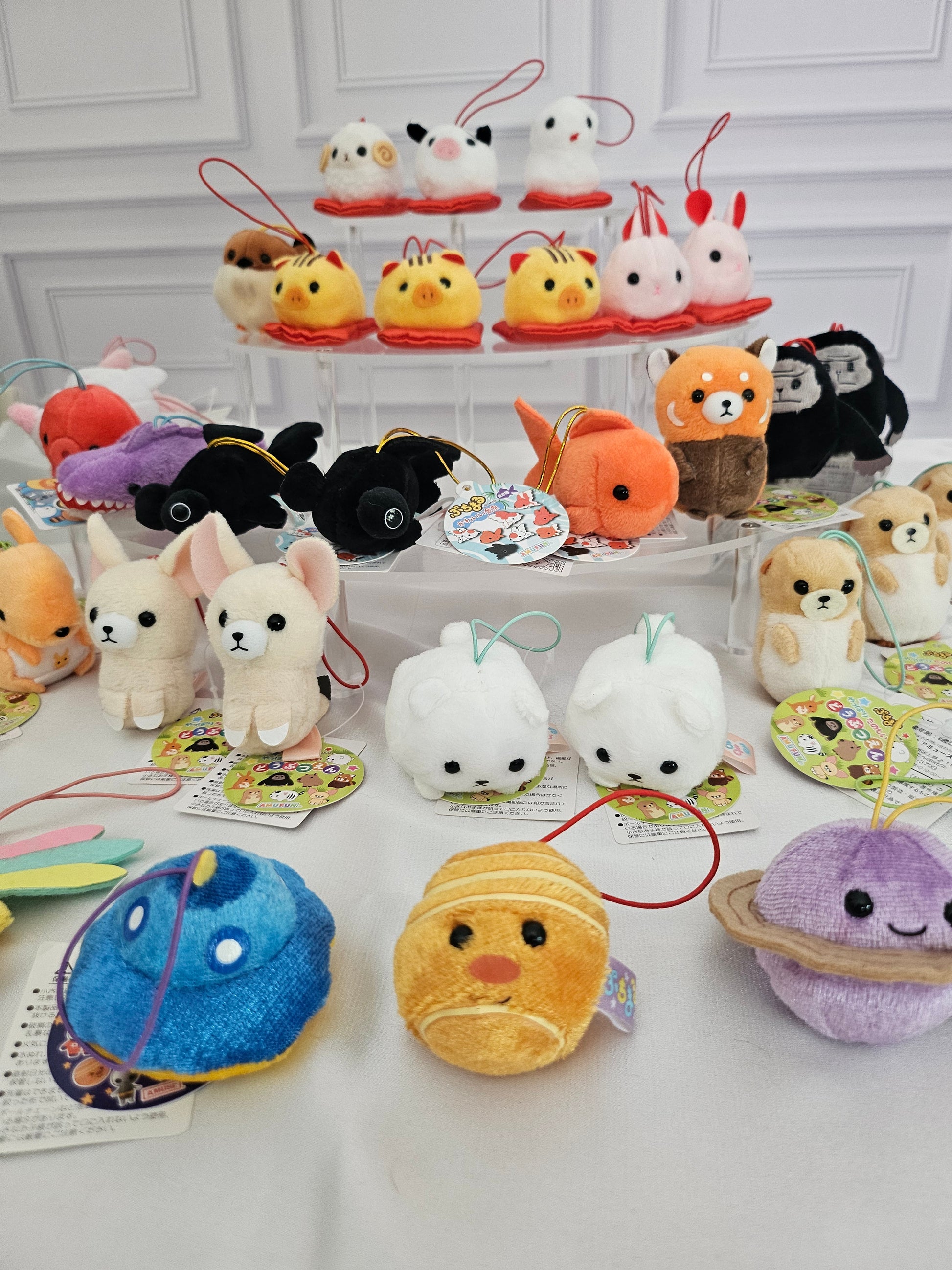 RARE Discountinued - Puchimaru - Mini Animal Bean-filled Plush Keychain