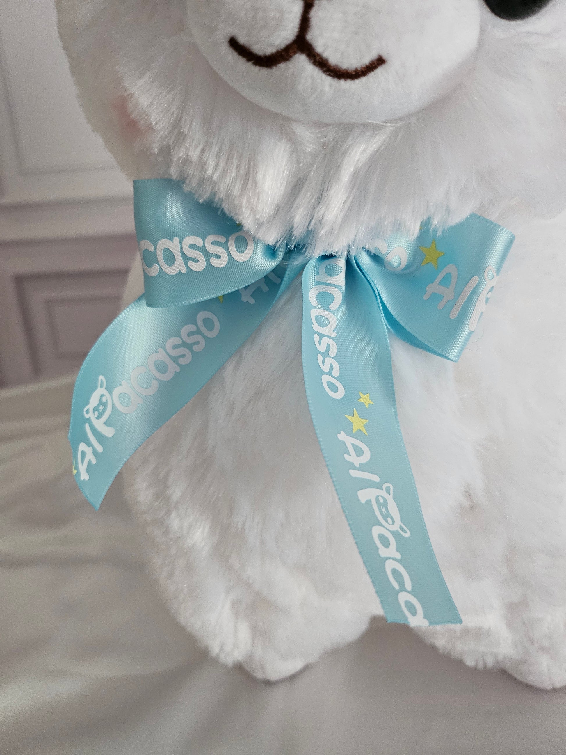 Large Alpacasso - Ribbon Collection - Adorable 38cm Alpaca Plush