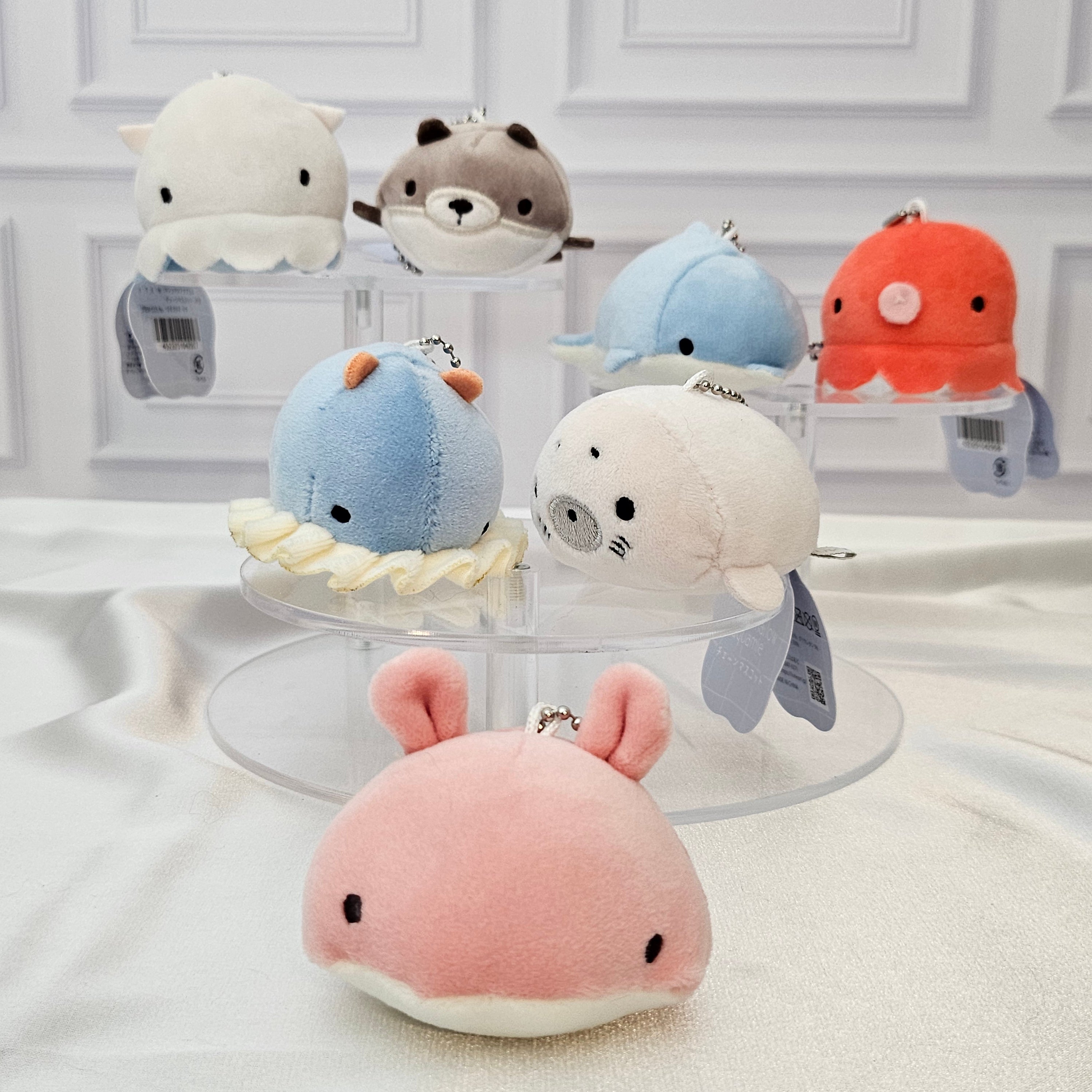 Marshmallow Aquamie - Plush Keychain - Soft Squishy Sea Life