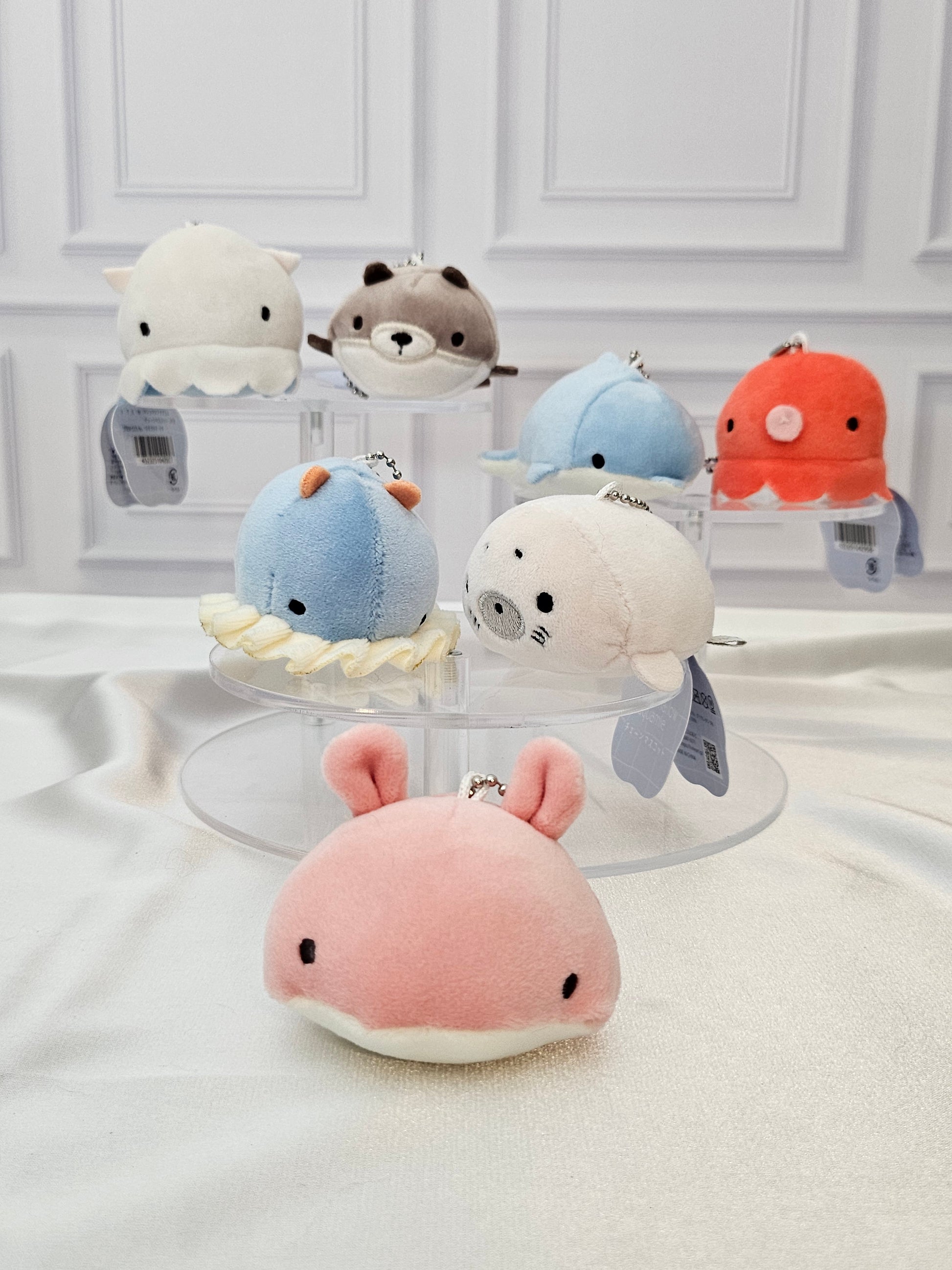 Marshmallow Aquamie - Plush Keychain - Soft Squishy Sea Life