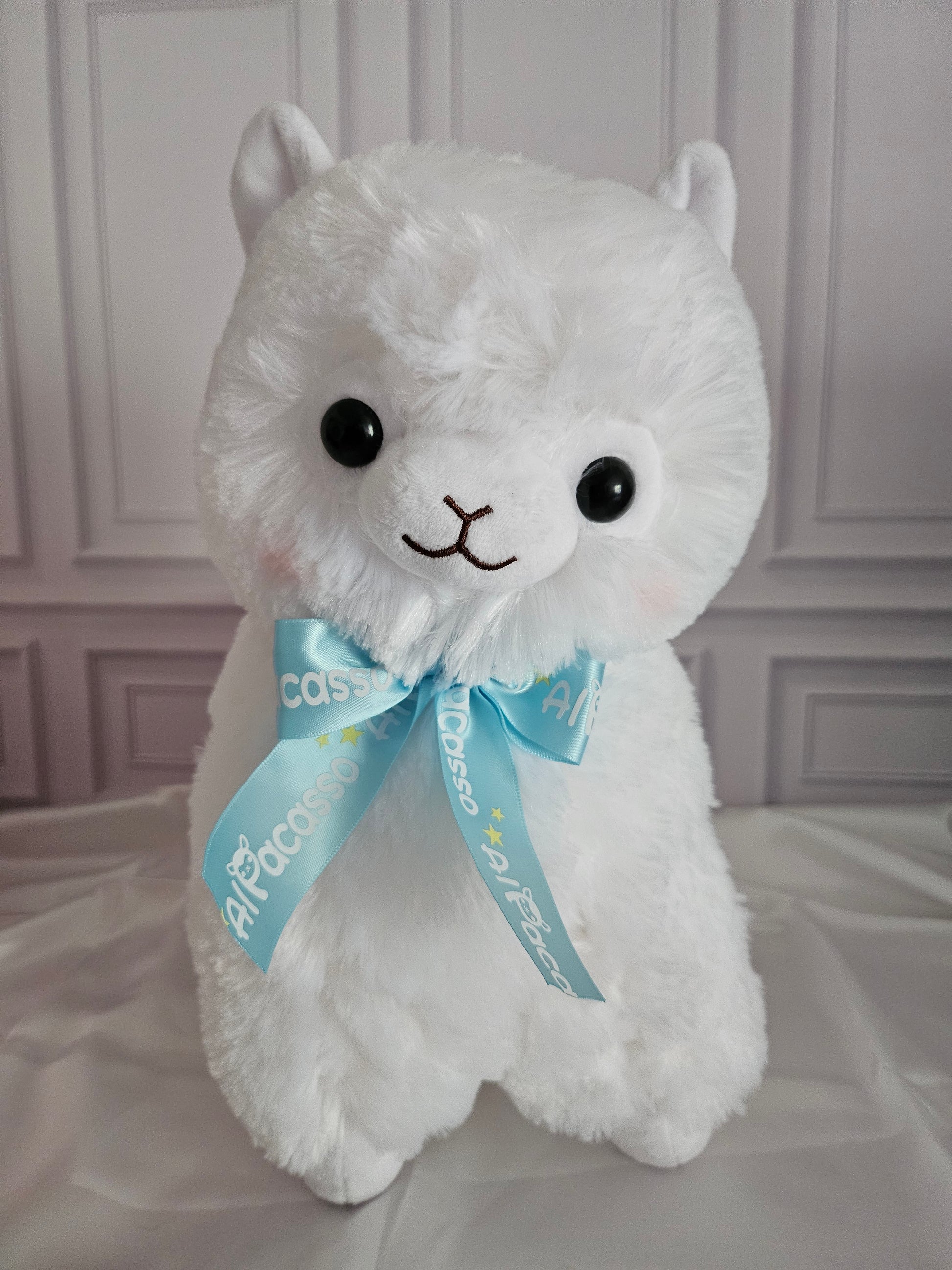 Large Alpacasso - Ribbon Collection - Adorable 38cm Alpaca Plush