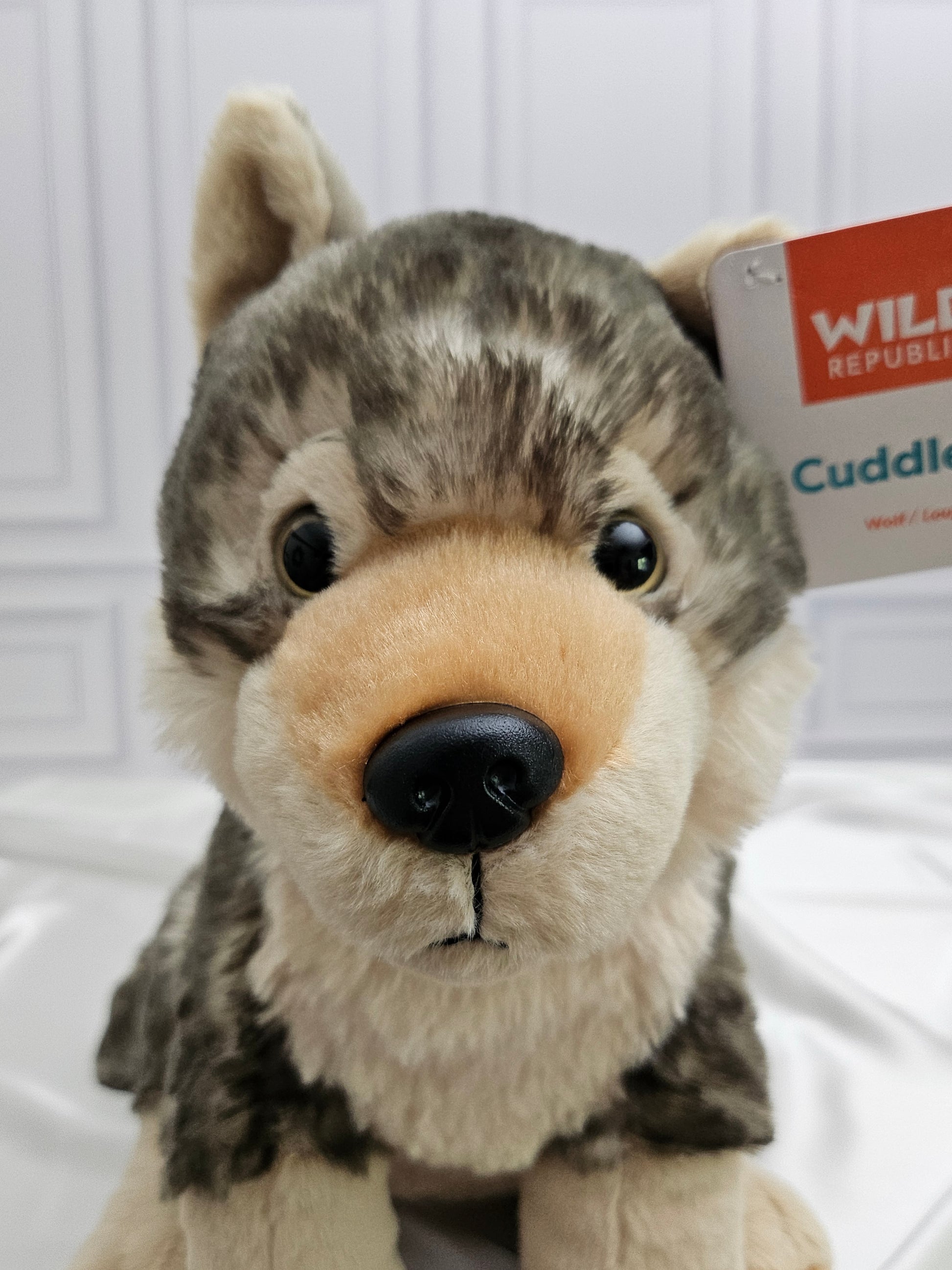 Grey Wolf Stuffed Animal - 12 in - Cuddlekins