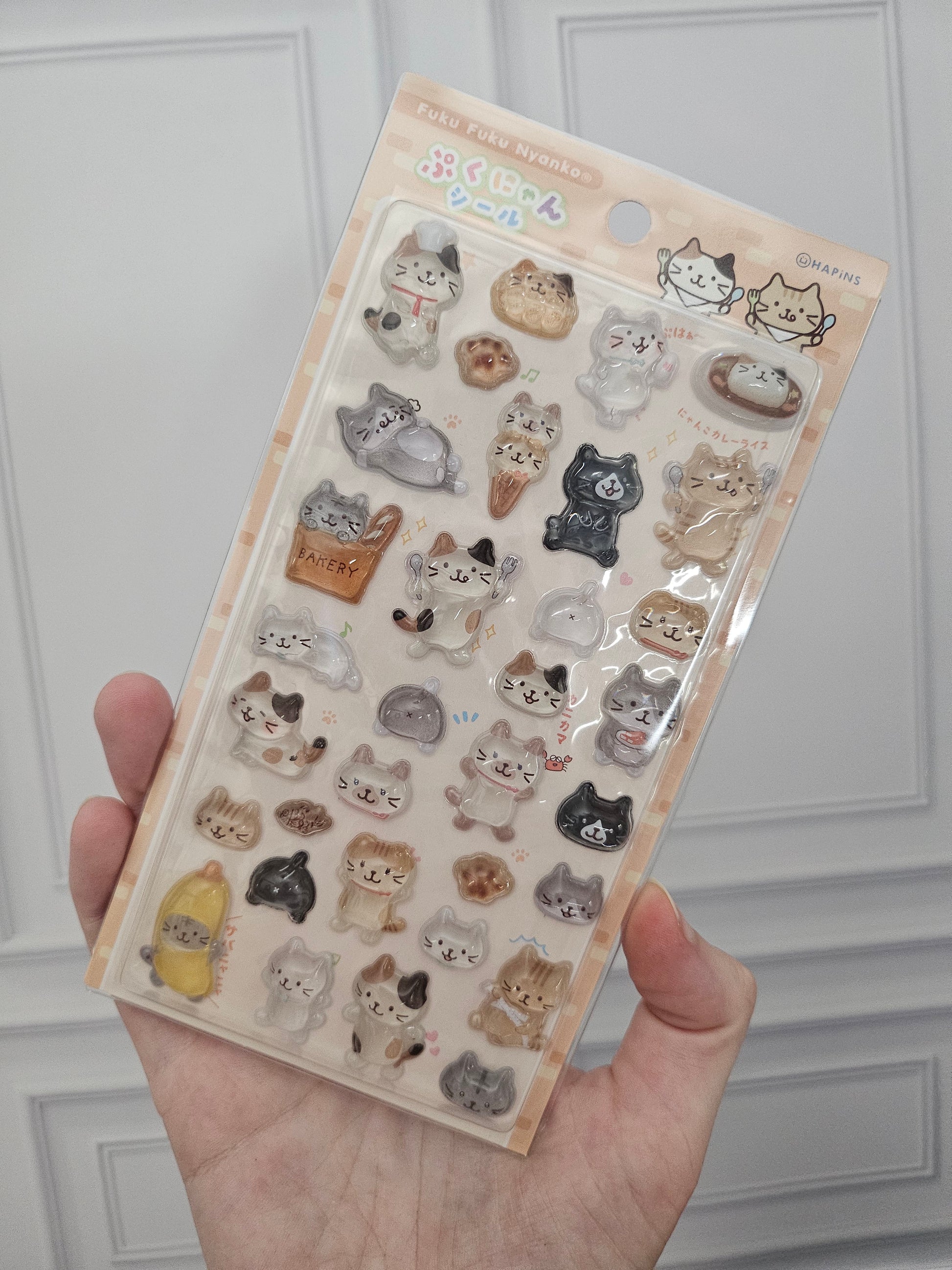 Fuku Fuku Nyanko - 3D Kitty Sticker Sheet
