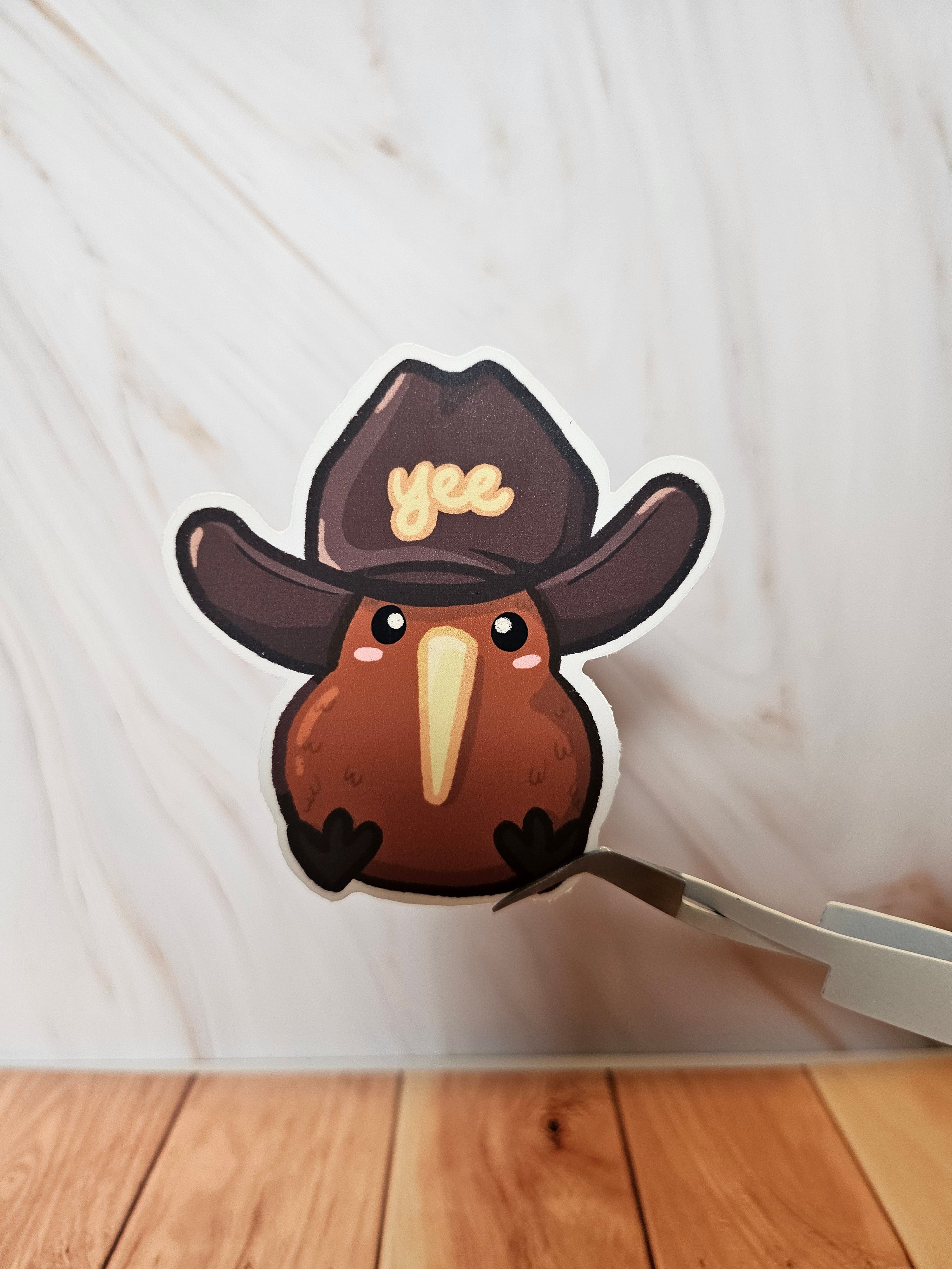 Yeehaw Kiwi - Matte Sticker