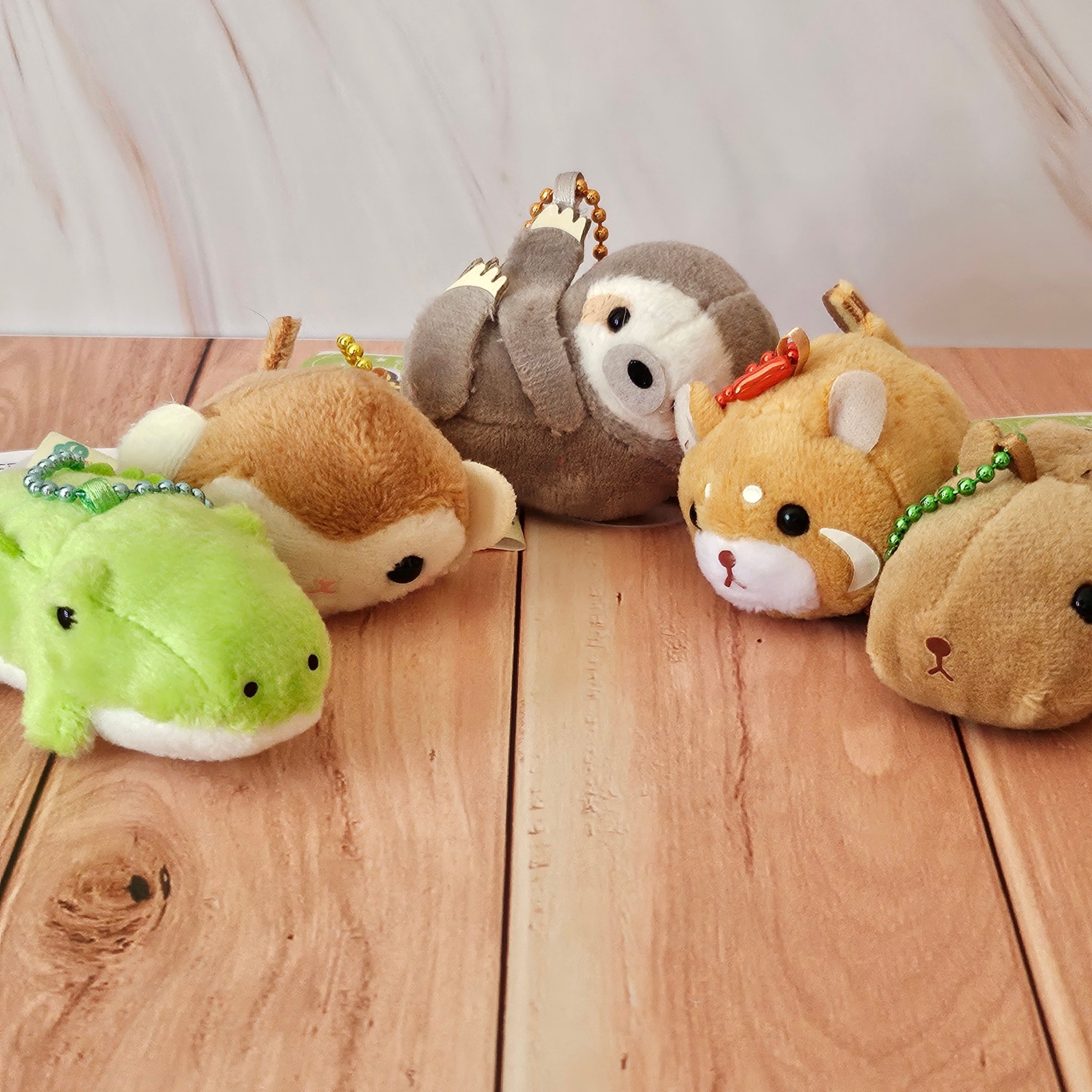 Zoo Animals - Puchimaru - Mini Animal Bean-filled Plush Keychain