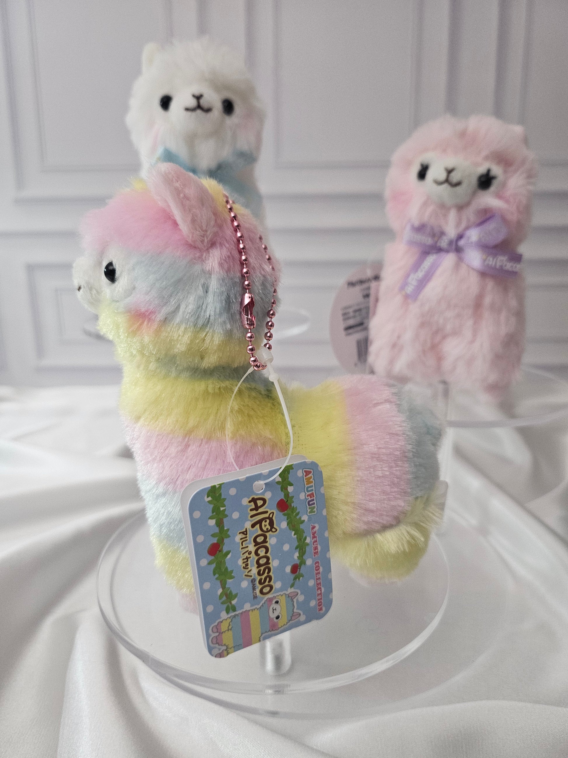 Alpacasso - Ribbon Collection - Adorable Alpaca Plush Keychain