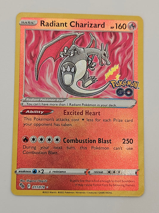 Radiant Charizard - 11/78 Pokemon Go