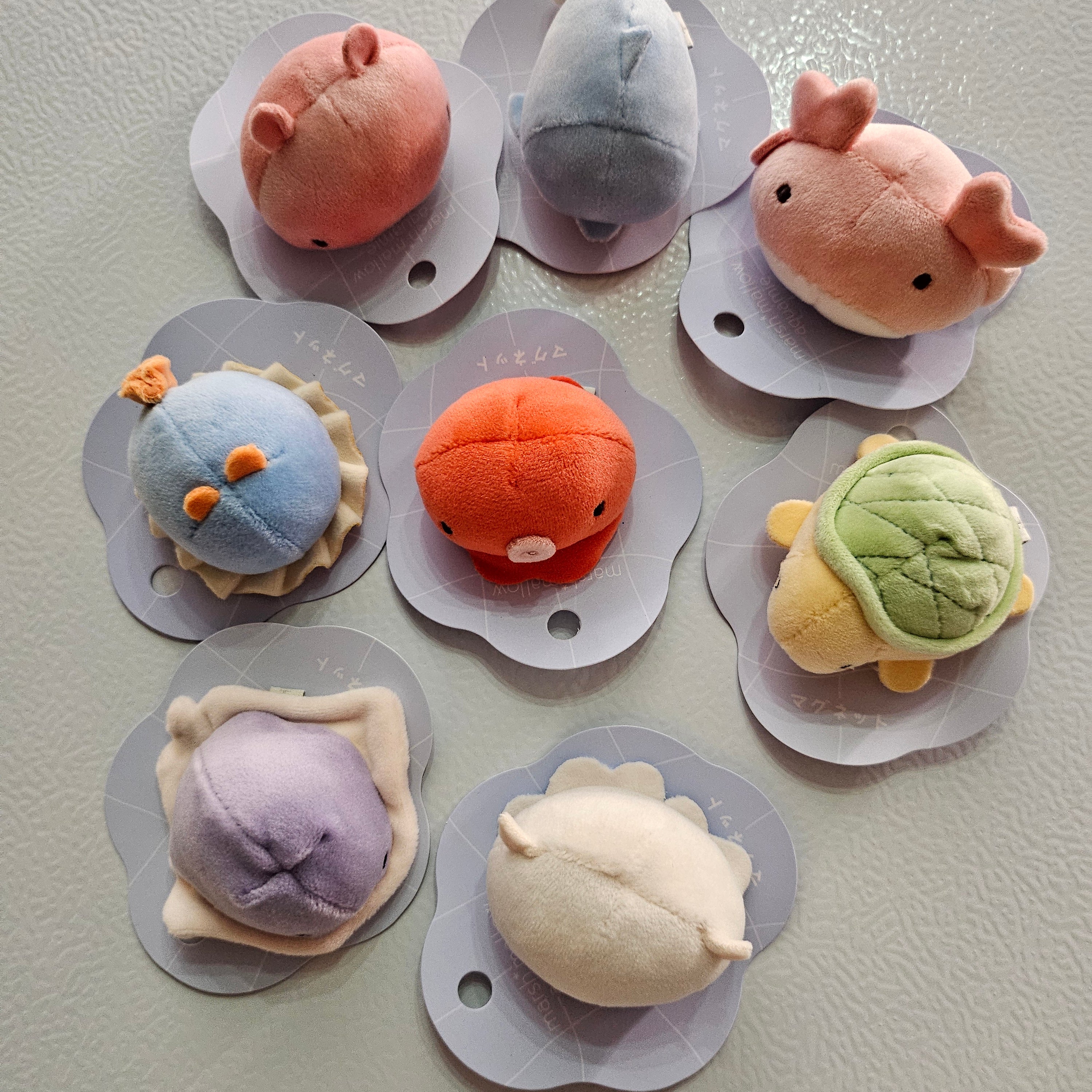 Marshmallow Aquamie - Plush Magnet - Soft Squishy Sea Life