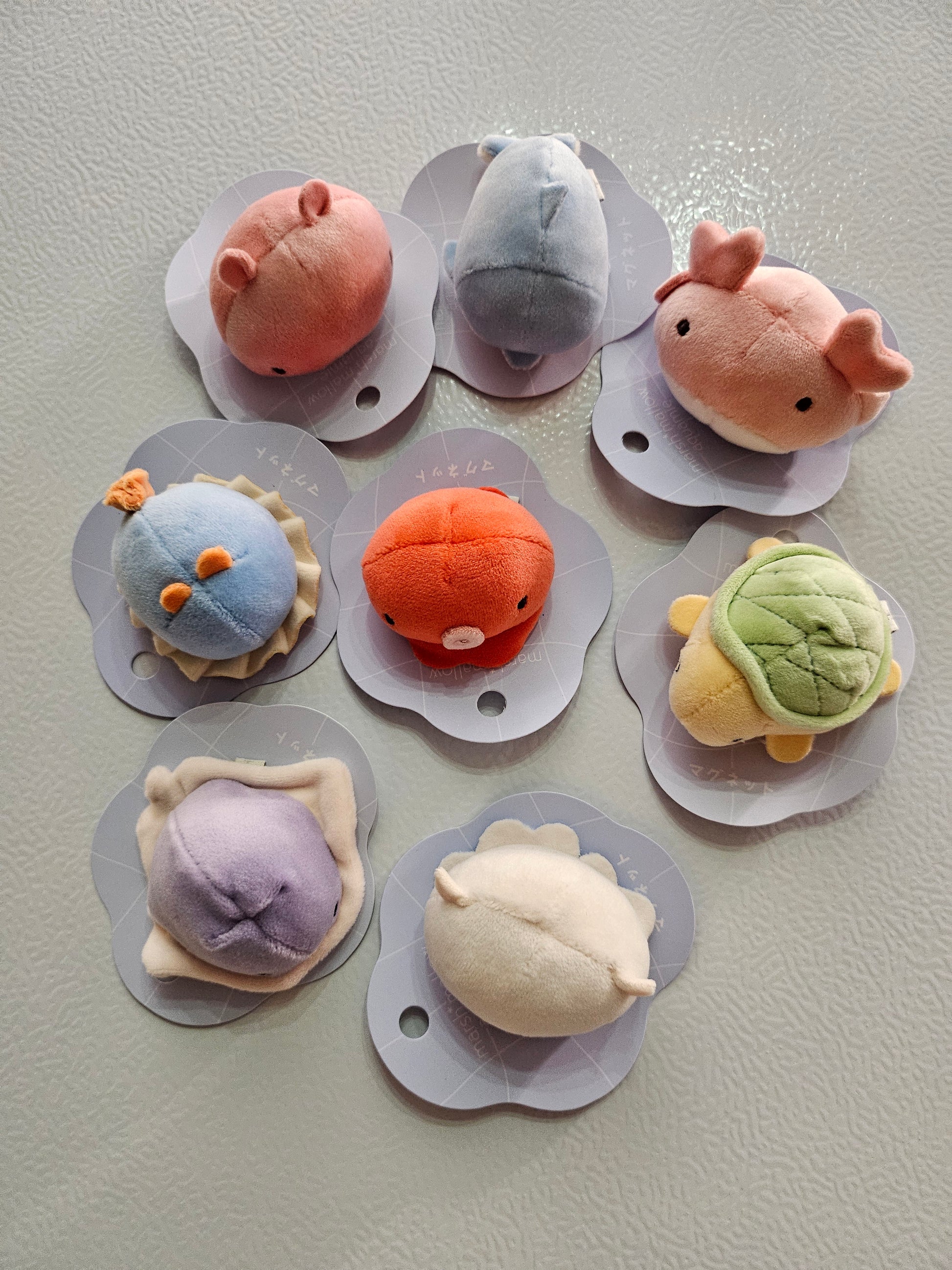 Marshmallow Aquamie - Plush Magnet - Soft Squishy Sea Life