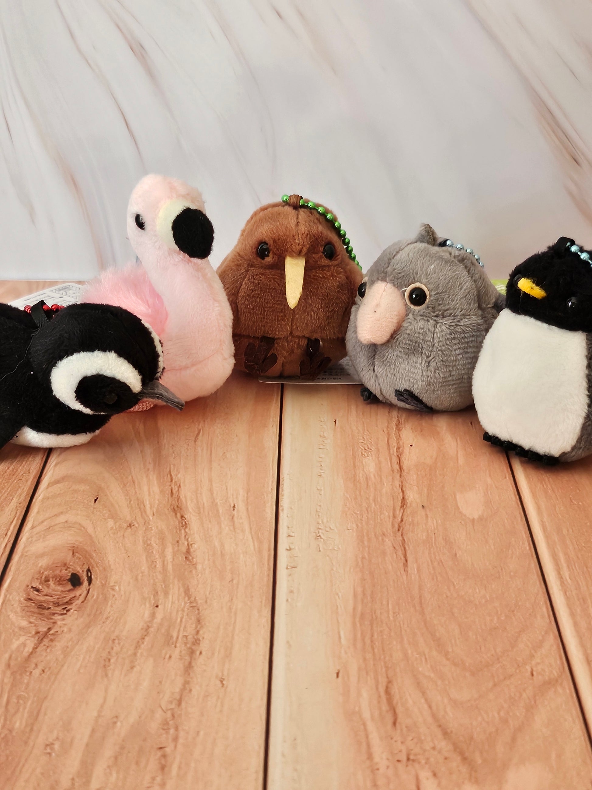 Birds - Puchimaru - Mini Animal Bean-filled Plush Keychain