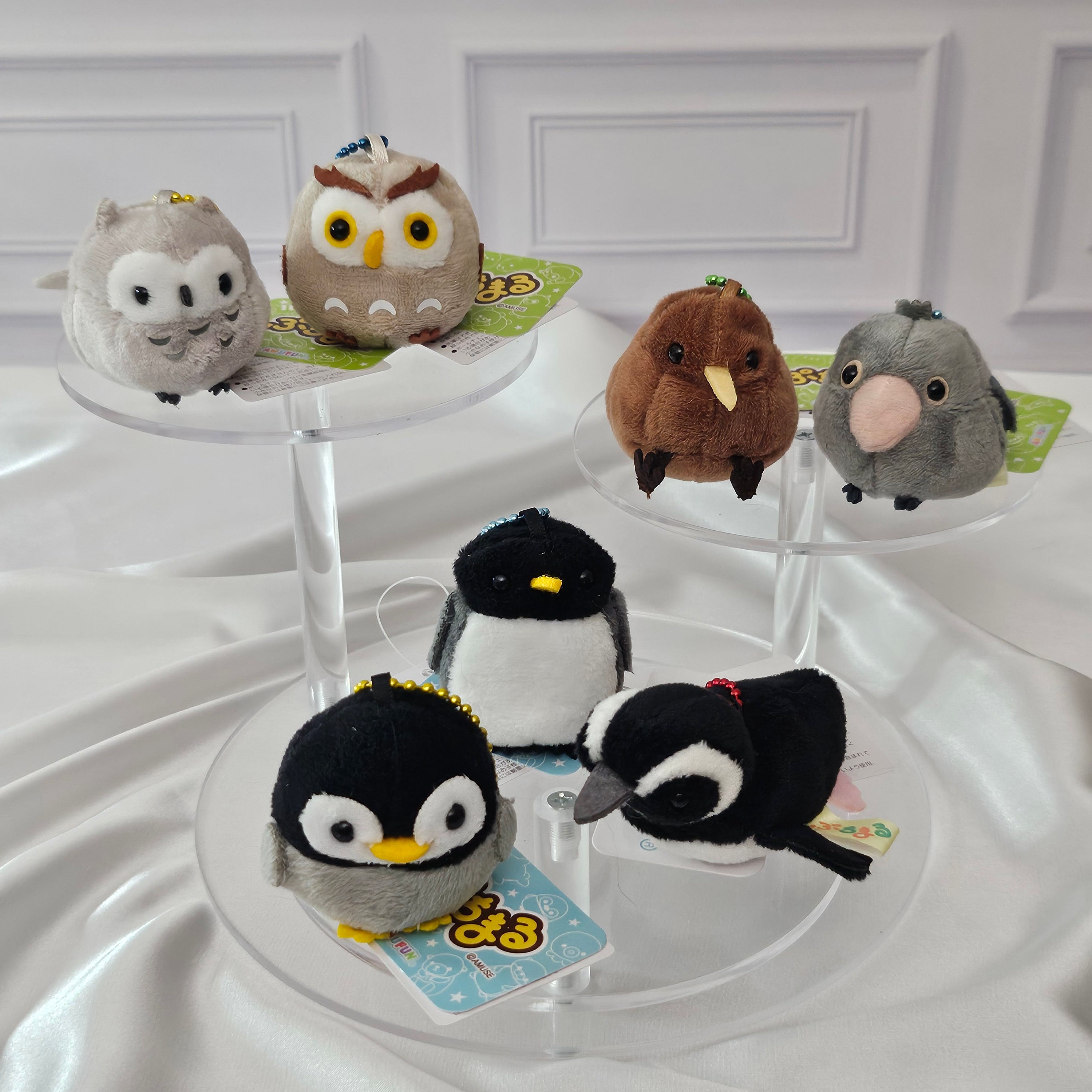 Birds - Puchimaru - Mini Animal Bean-filled Plush Keychain