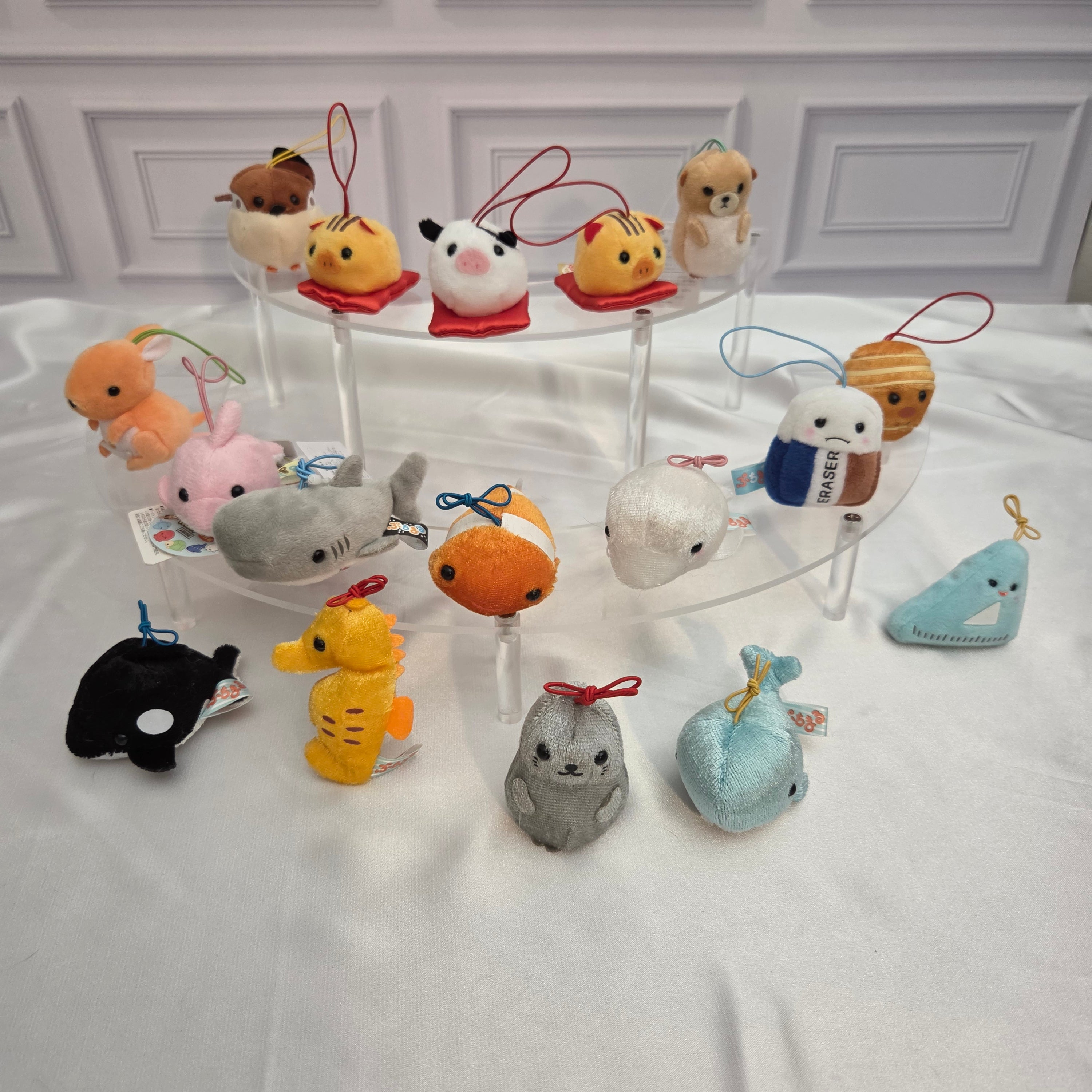 RARE Discountinued - Puchimaru - Mini Animal Bean-filled Plush Keychain