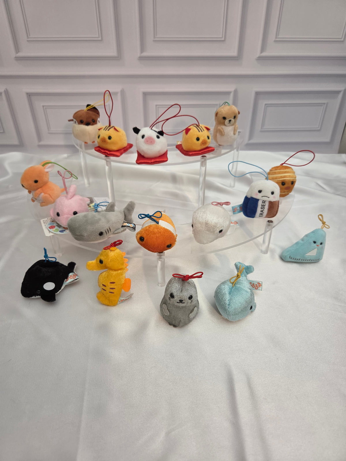 RARE Discountinued - Puchimaru - Mini Animal Bean-filled Plush Keychain