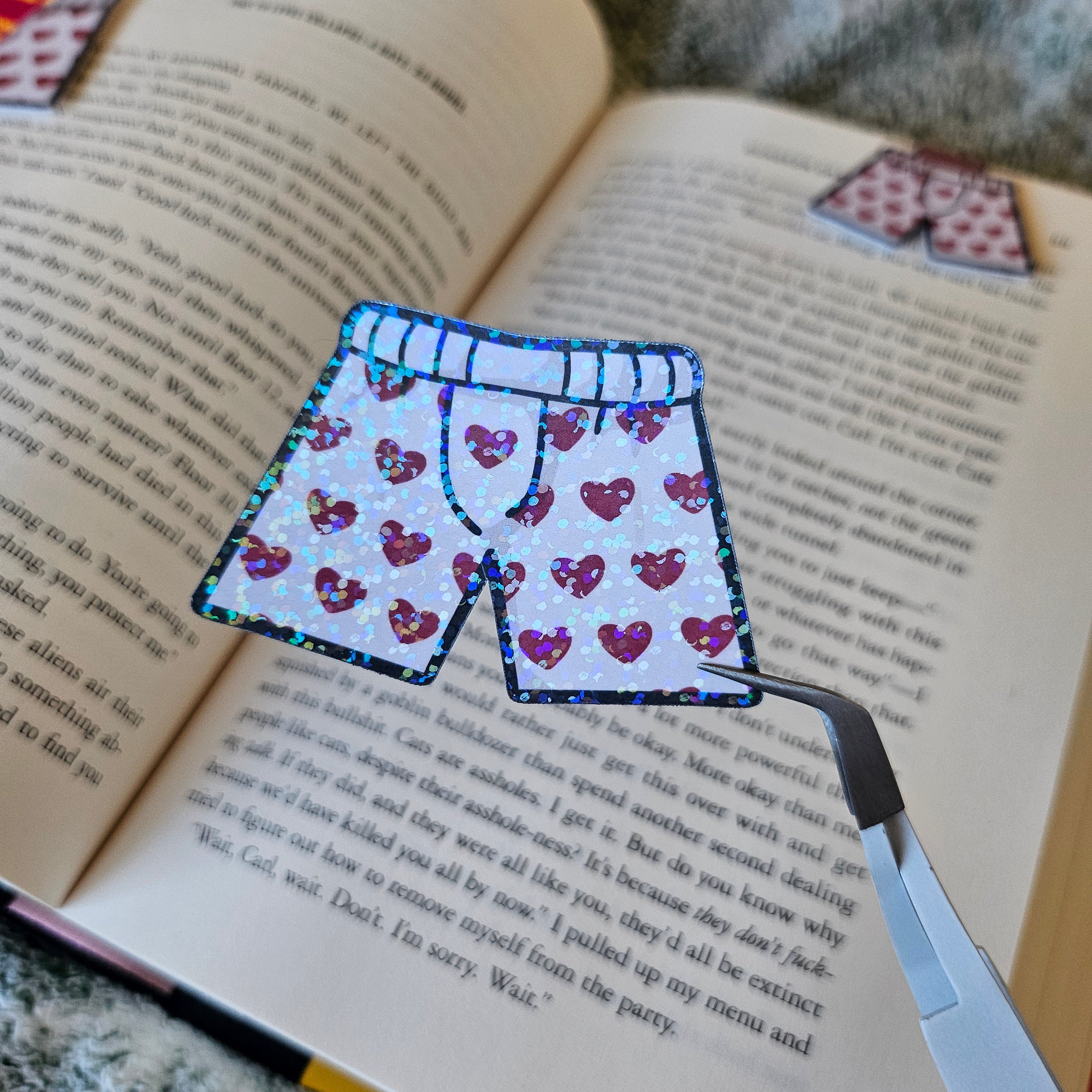 Carl's Heart Boxers - Sticker