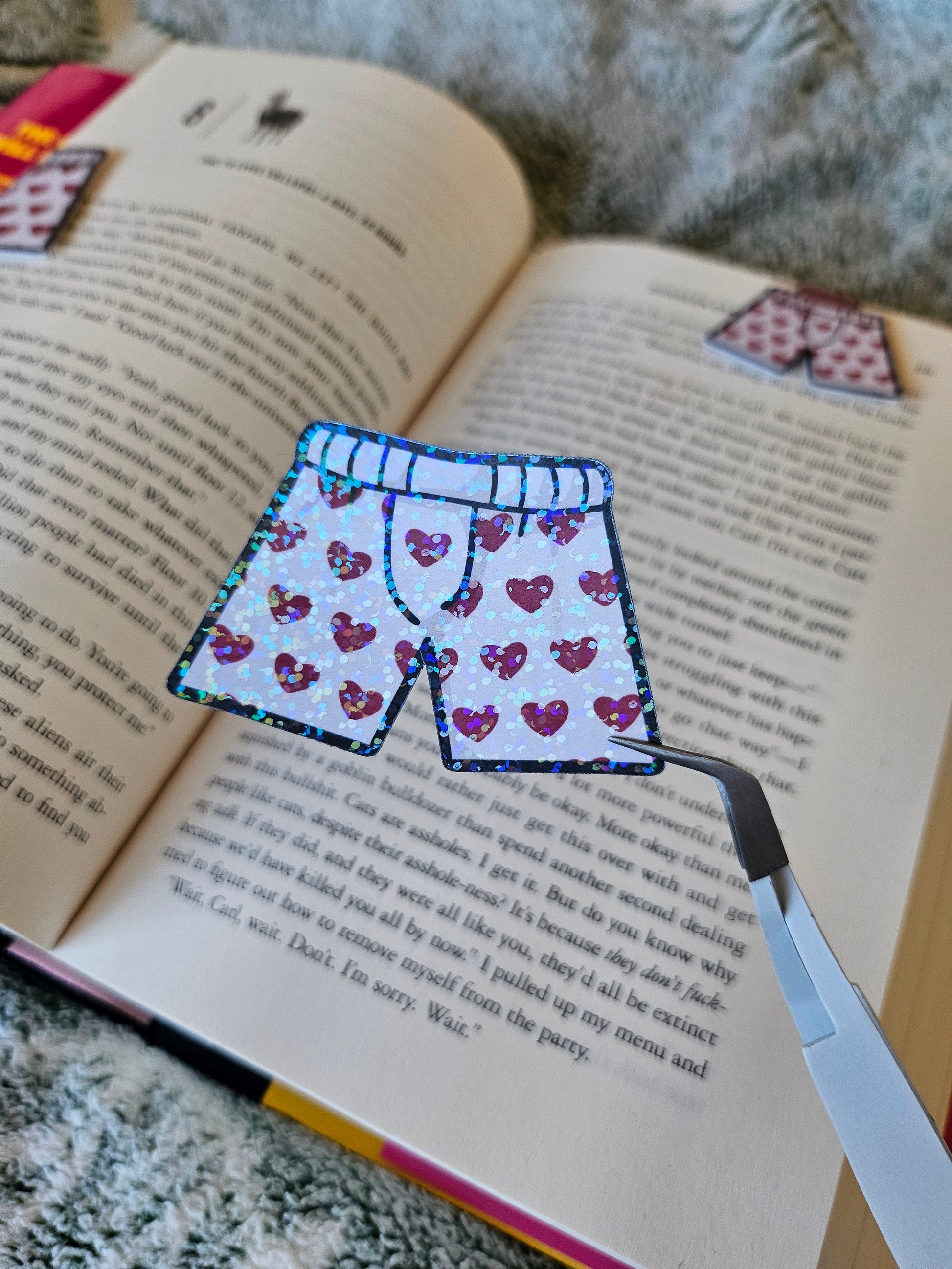Carl's Heart Boxers - Magnetic Bookmark