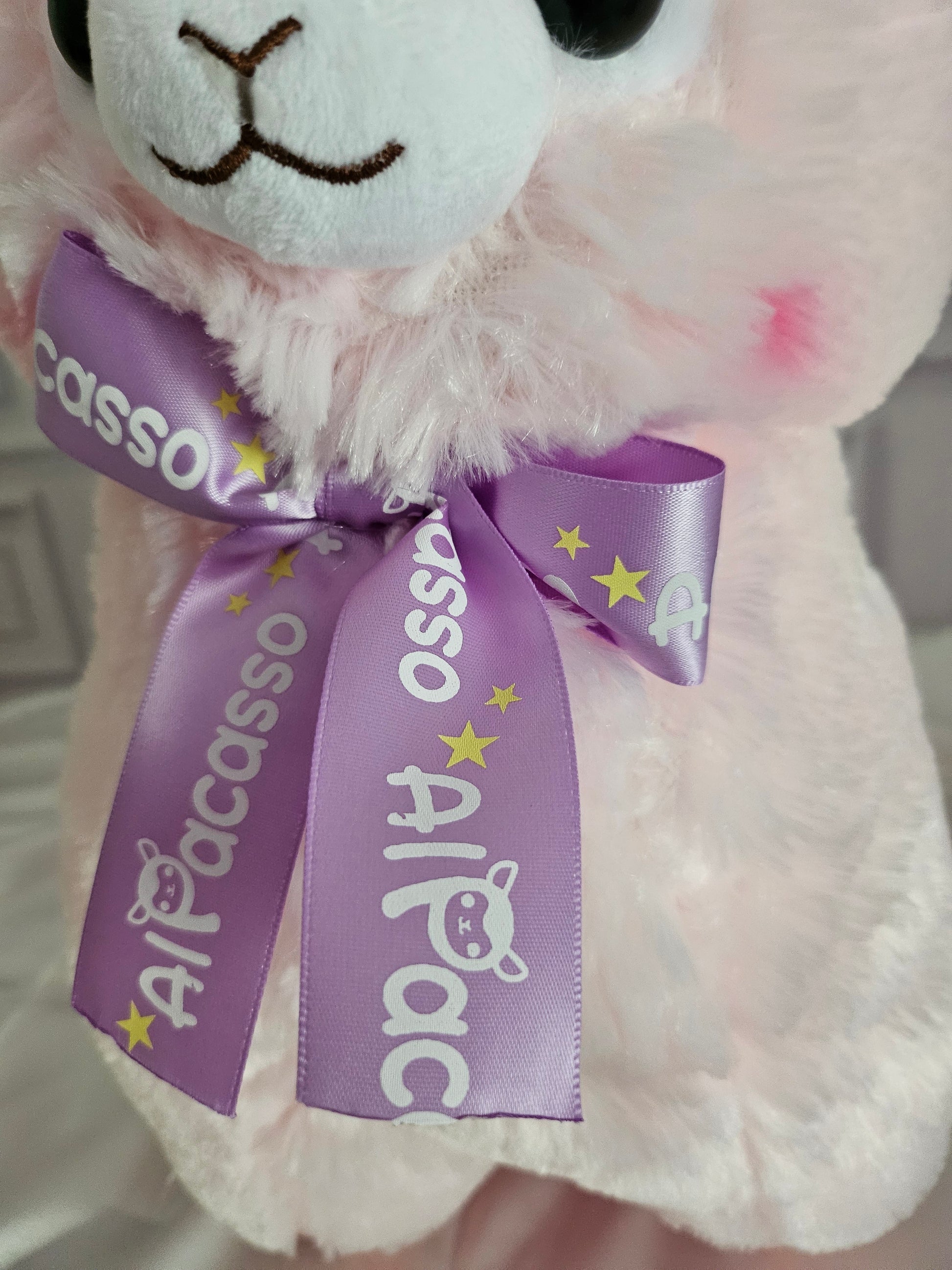 Large Alpacasso - Ribbon Collection - Adorable 38cm Alpaca Plush
