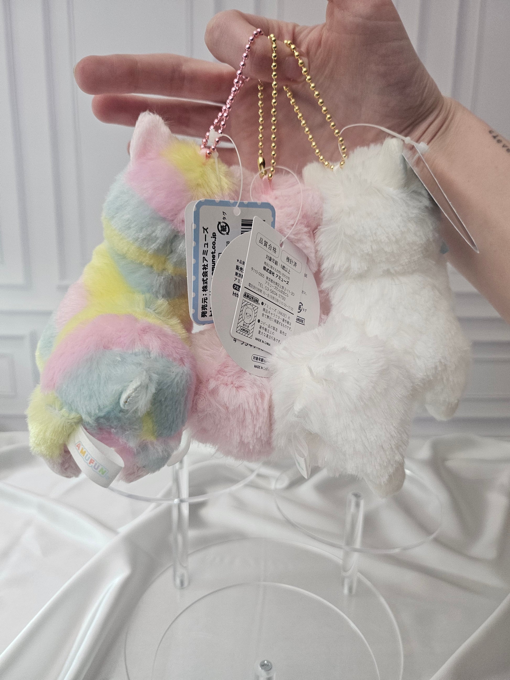 Alpacasso - Ribbon Collection - Adorable Alpaca Plush Keychain